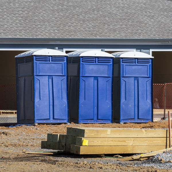 is there a specific order in which to place multiple portable restrooms in Bartlett NE